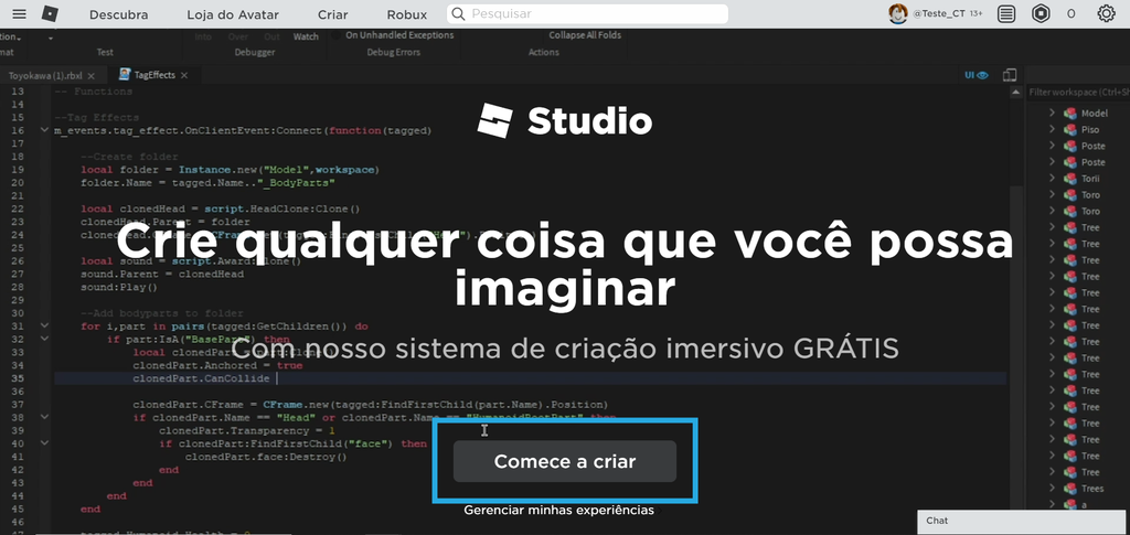 Crie seu próprio jogo no Roblox: é mais fácil do que você imagina! - Blog  do Baroni Educar