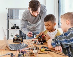 Educação dos filhos através da robótica